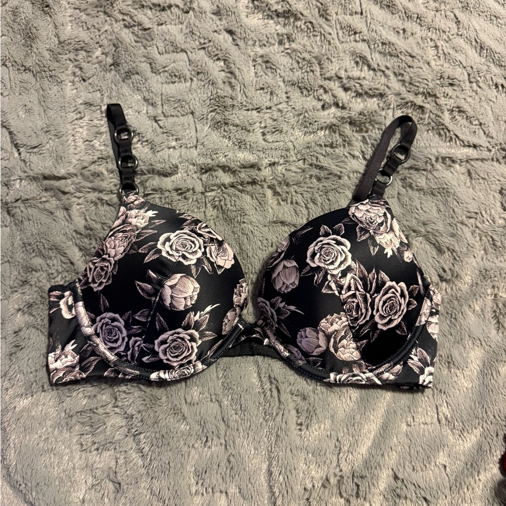 Floral Black Bra, Victoria’s Secret